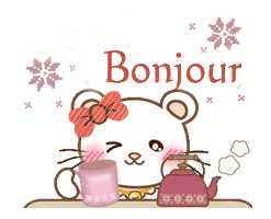 Gifs animés bonjour souris
